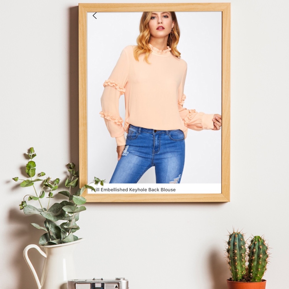 Nwot Peach Blouse